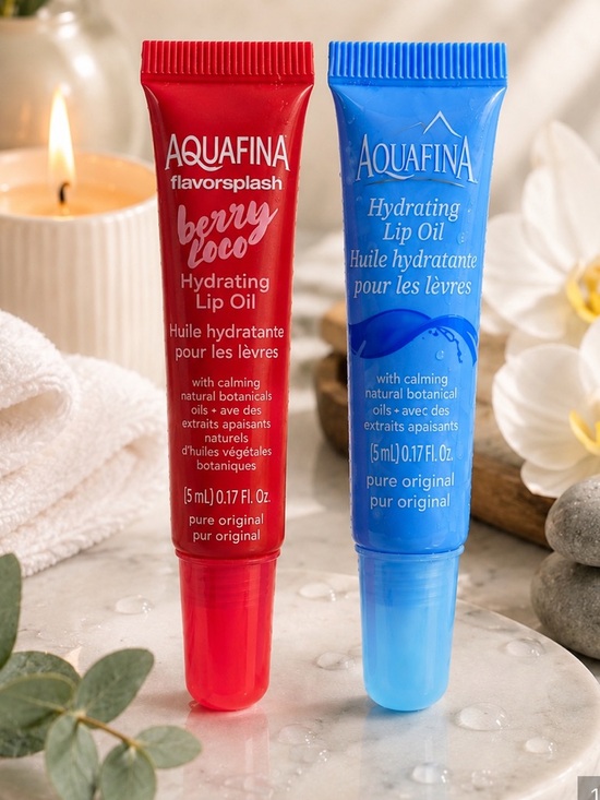 Aquafina Other - Aquafina Hydrating Lip Oil Duo Set | Original & Berry Loco